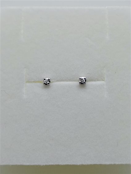 Orecchini Davite & Delucchi Donna CLASSIC LINE in Oro bianco Diamante 0.02 Ct BBS0905202 - BBS0905202